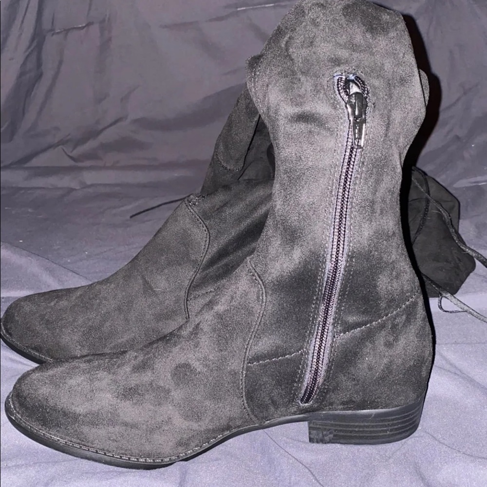 Black Knee High Boots
